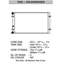CSF VW MK4 Race Radiator (Golf, GTI, Jetta & Jetta GLI) -