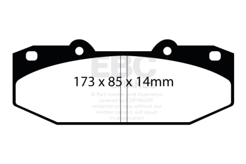 EBC DP5076NDX Stoptech Bluestuff Race Brake Pads