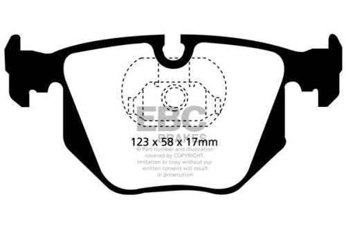 EBC DP51118B BMW Maserati Wiesmann Bluestuff Race Brake Pad Set