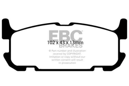 EBC DP51685B Mazda Bluestuff Race Brake Pad Set