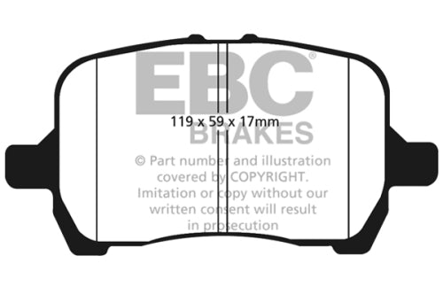 EBC DP31763C Chevrolet Opel Pontiac Saturn Redstuff Pad Set