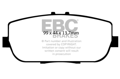 EBC DP51775B Fiat Mazda Bluestuff Race Brake Pad Set