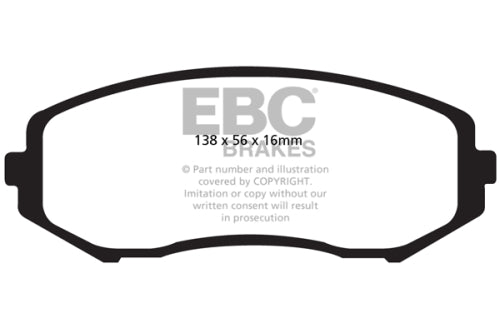 EBC ED91818 Suzuki Ed Plus Extra Duty Brake Pads
