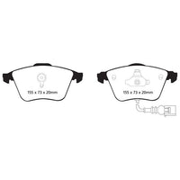 EBC DP21946  Audi VW Greenstuff 2000 Brake Pads Front