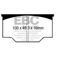 EBC DP4073R Yellowstuff Brake Pads