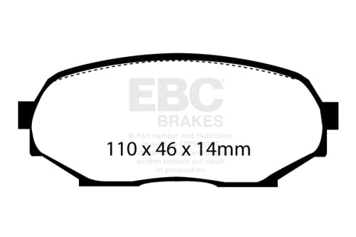 EBC DP8802RPX Geo Isuzu Mazda Racing Brake Pads