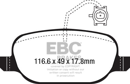 EBC DP22236 Alfa Romeo Greenstuff Brake Pads