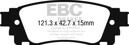 EBC DP42262R Lexus Toyota Yellowstuff Brake Pads