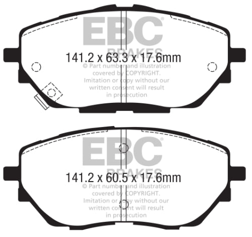 EBC DPX2368 Toyota Brake Pads