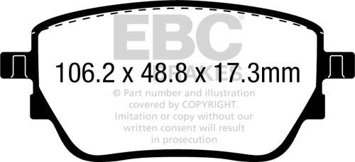 EBC DP62389 Mercedes-Benz 6000 Series Suv & 4X4 Pad Set