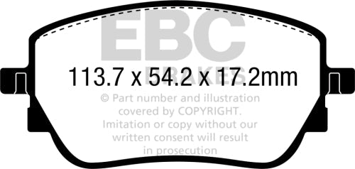 EBC DP62391 Mercedes-Benz 6000 Series Suv & 4X4 Pad Set