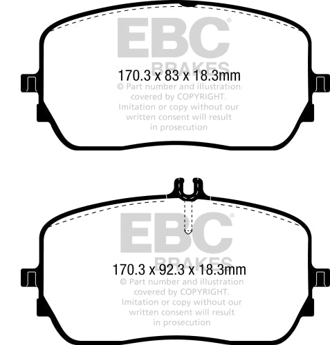 EBC DPX2396 Mercedes-Benz Brake Pad Set