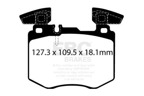 EBC DP62408 Mercedes-Benz 6000 Series Suv & 4X4 Pad Set