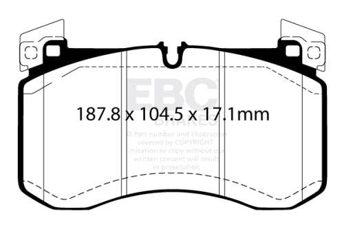 EBC DP42409R Mercedes-Benz Yellowstuff Brake Pads