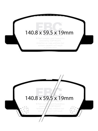 EBC DP42420R Buick Chevrolet Opel Vauxhall Yellowstuff Brake Pads