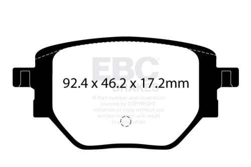 EBC DPX2428 Opel Peugeot Vauxhall Brake Pad Set