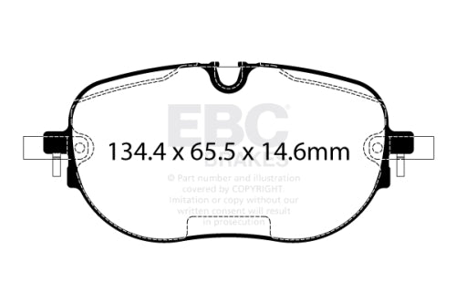 EBC DPX2446 Cupra VW Brake Pad Set