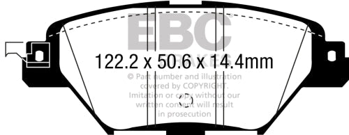 EBC DP43083R Mazda Yellowstuff Brake Pads