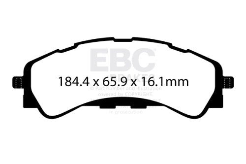 EBC DP43107R Ford Yellowstuff Brake Pads