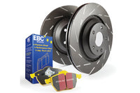 EBC Audi B8 A5 Yellowstuff 4000 Series Front Sport Brake Pads & USR Slotted Discs Kit - ATE Caliper