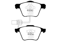 EBC Audi D3 A8 Yellowstuff 4000 Series Front Sport Brake Pads & Premium OE Replacement Plain Discs Kit - ATE Caliper