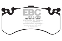 EBC DP32158C Audi D4 C7 Redstuff Sport Front Brake Pads - Brembo Caliper (S6, S7 & S8) (Pair) - EBC BRAKES