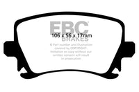 EBC Audi Seat Skoda Volkswagen Yellowstuff 4000 Series Rear Sport Brake Pads & Premium OE Replacement Plain Discs Kit - TRW (Inc. 8P A3, Altea, 1Z Octavia & MK6 Golf GTI)