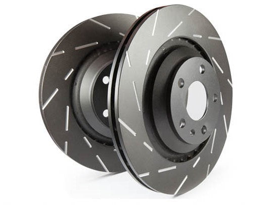 EBC MINI F54 F55 F57 F60 USR Series Fine Slotted Brake Discs Front Discs (Inc. Cooper, Cooper Clubman & Countryman) - Performance Parts Direct US