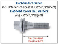 H&R Wheel screw M12 flat seat
