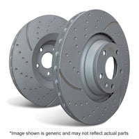 EBC PD13KF870 Ford Fiesta Mk8 Yellowstuff Front Brake Pad & GD Disc Kit - ATE Caliper - EBC BRAKES