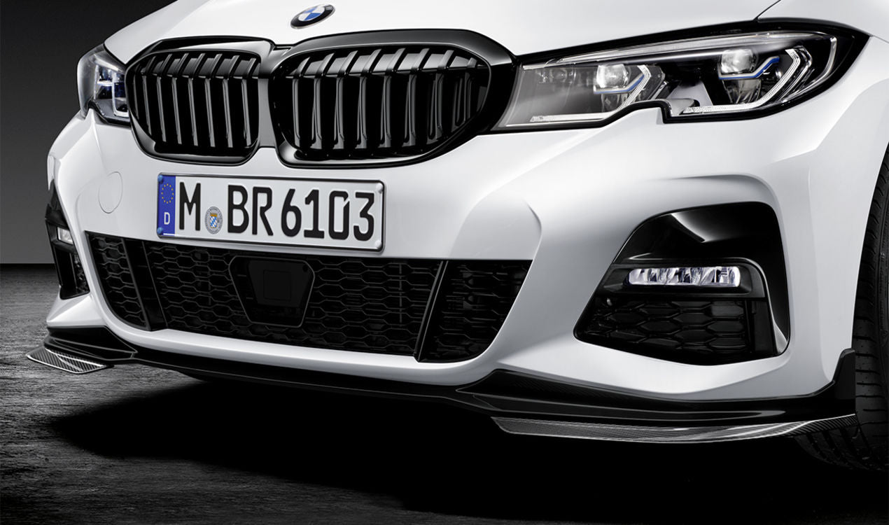 Genuine BMW 3 Series G20 M Performance High Gloss Black Front Splitter (Inc. 320i, 330d, 330i & M340ix) -