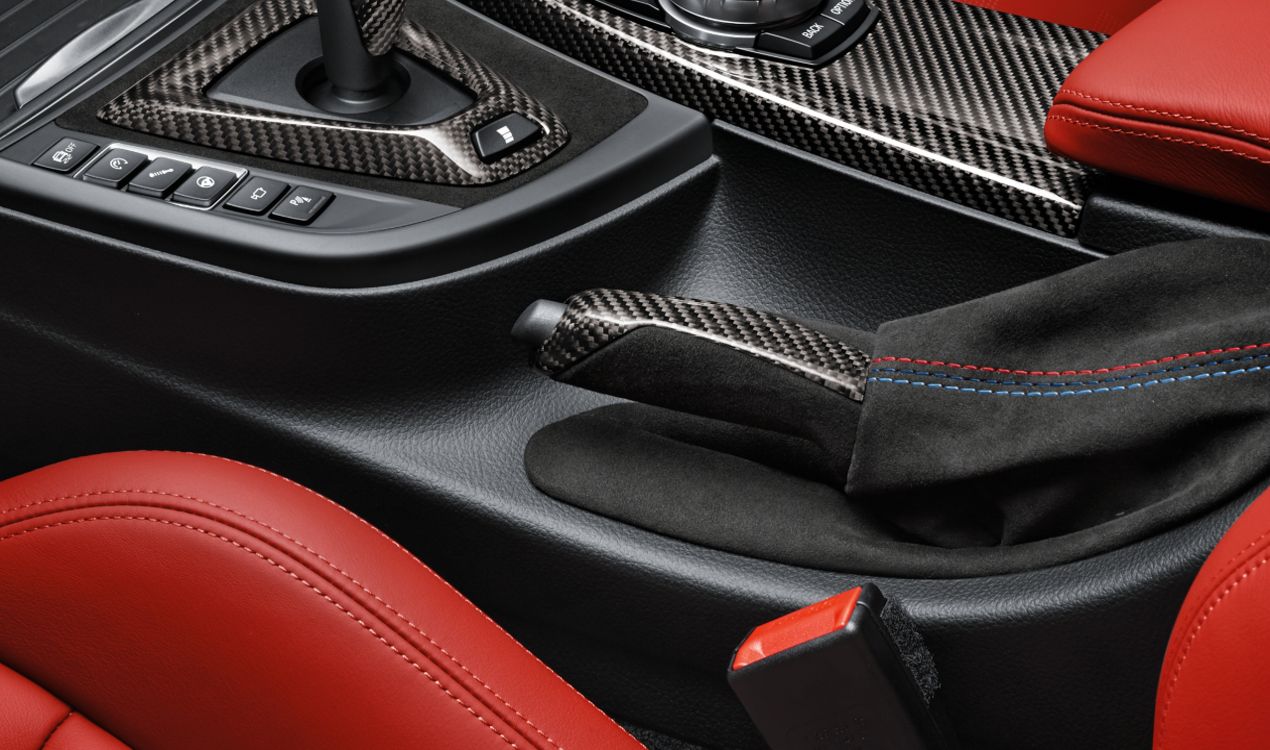 Genuine BMW F80 F82 M Performance RHD Handbrake Handle with Carbon/Alcantara Cover (M3 & M4) -