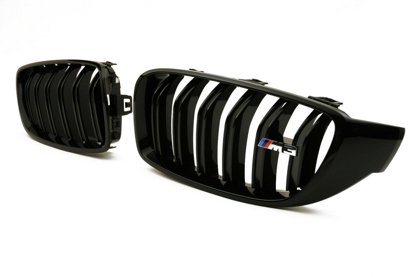 Genuine BMW M Performance F80 F82 F83 Front Black Kidney Grilles - Pair (M3 & M4)