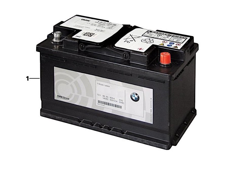Genuine BMW S55 F80 F82 69AH Lithium-ion Battery (M3 & M4) -