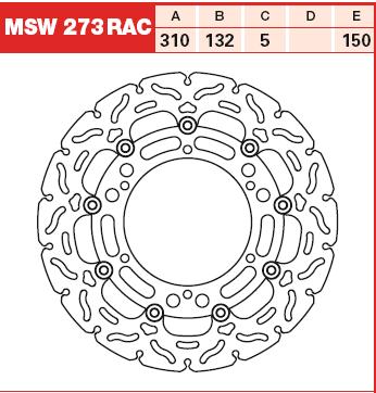 TRW MOTO MSW273RAC Brake Disc