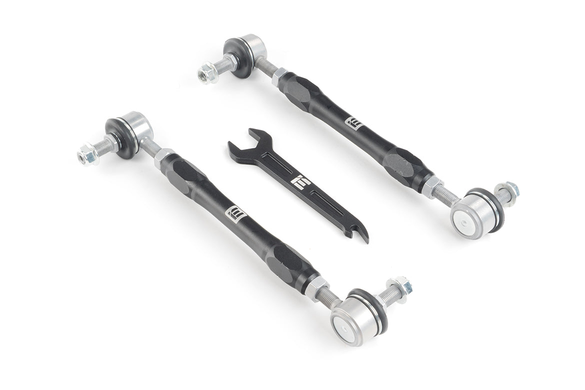 Integrated Engineering iE Adjustable Front Sway Bar End Links For VW MK7/MK8 & Audi 8V/8Y - Extreme (4"+ Drop)