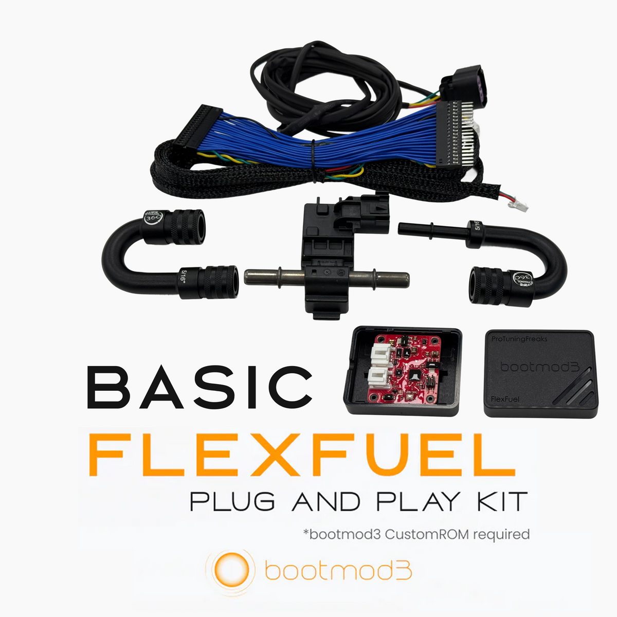 Bootmod3 FlexFuel Kit - Basic (Engine Bay Mount, PR360 Fittings) - image 1