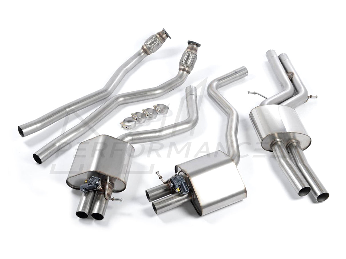 MillTek Audi C7 Non-Resonated Cat-Back Exhaust (RS6 & RS7)