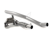 MillTek Audi VW Large Bore Downpipe with Hi-Flow Sports Catalyst - For OE Cat-Back (Inc. 8V S3 & MK7 Golf R)