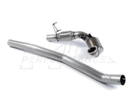 MillTek Audi VW Large Bore Downpipe with Hi-Flow Sports Catalyst - For OE Cat-Back (Inc. 8V S3 & MK7 Golf R)