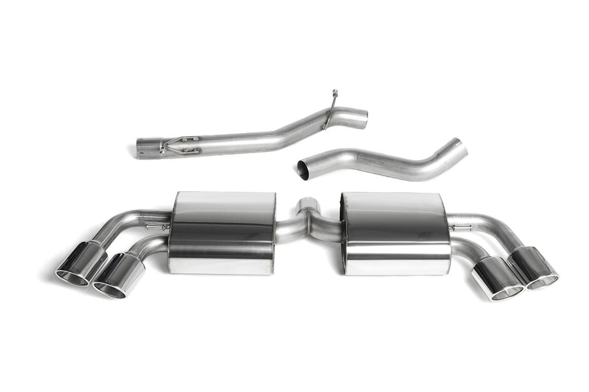 MillTek Audi 8J TTS MK2 Non-Resonated Cat-Back Exhaust