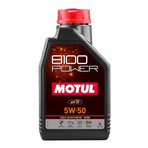 Motul 8100 Power 5W-50 Ester Fully Synthetic Car Engine Oil 1l