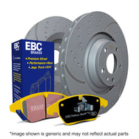 EBC PD13KF870 Ford Fiesta Mk8 Yellowstuff Front Brake Pad & GD Disc Kit - ATE Caliper - EBC BRAKES