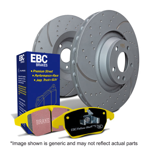 EBC PD13KF395 Jeep Brake Pad & Disc Kit