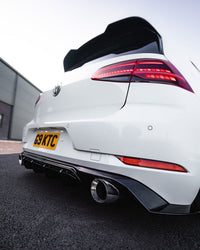 Zaero ZA-GOLF-75-GTI-DF VW GOLF GTI MK7.5 EVO-1 GLOSS BLACK REAR DIFFUSER