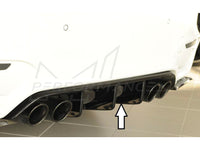 Rieger BMW F80 F82 F83 Rear Bumper Diffuser for Original Twin Tailpipe Left & Right (M3 & M4) - Glossy Black