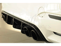 Rieger BMW F80 F82 F83 Rear Bumper Diffuser for Original Twin Tailpipe Left & Right (M3 & M4) - Glossy Black
