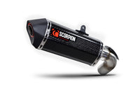 Scorpion RKA137CEO Serket Parallel Slip-on Carbon Fibre Sleeve. Fits With Panniers - Ninja 1000 SX - 2020 - 2024