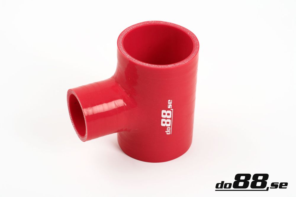 DO88 RT63-38 Silicone Hose Red T 2,5'' + 1,5'' (63+38mm)