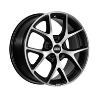 BBS SR alloy wheel in Vulcano Grey/diamondcut - 7.5x17 PCD5x112 Offset45